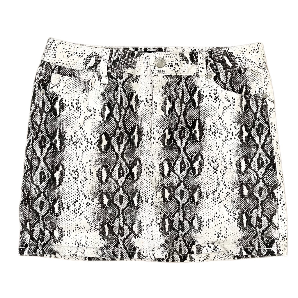 Blue Spice Python Mini Skirt